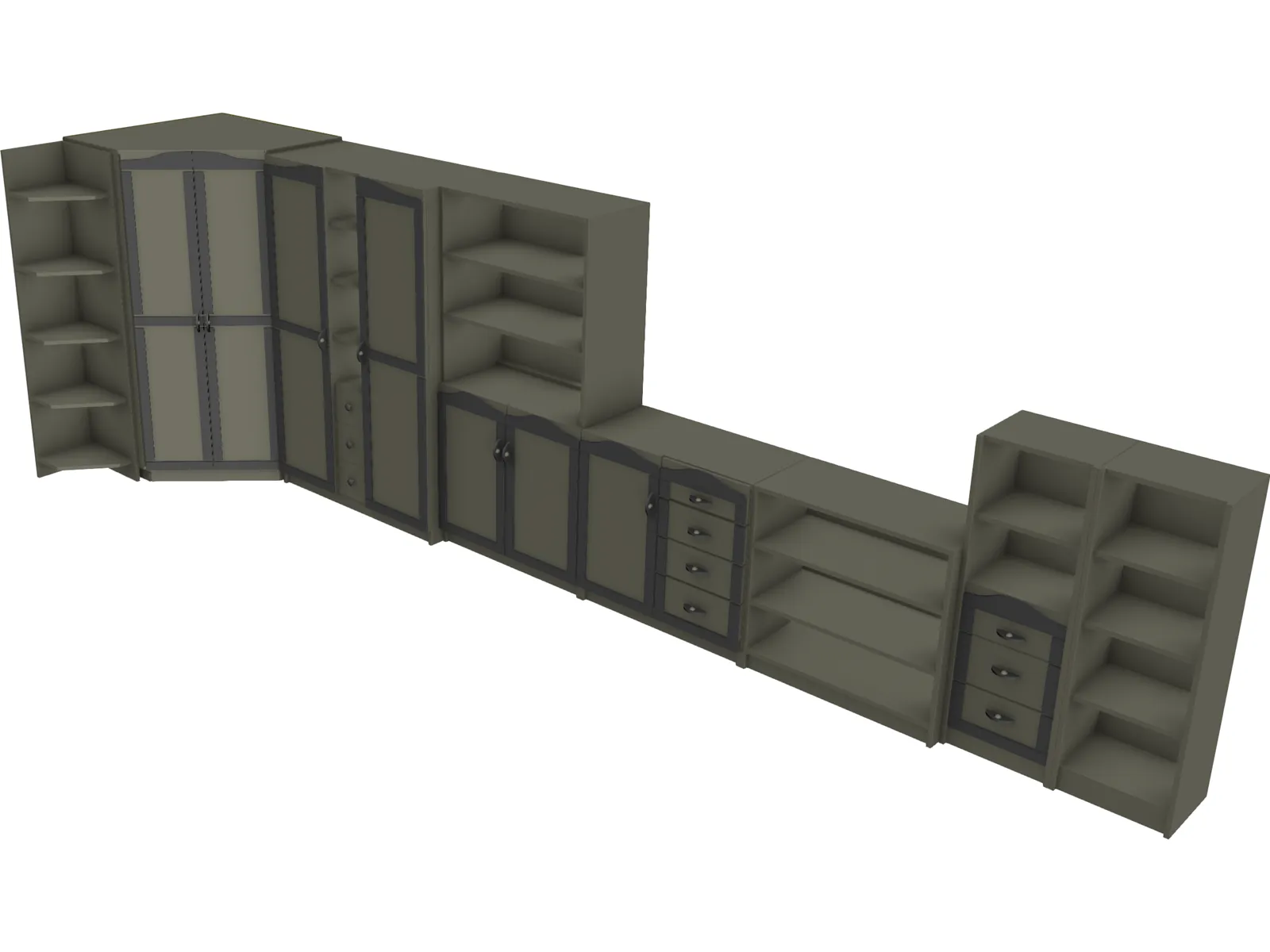 Child Furniture 3D Model main preview
