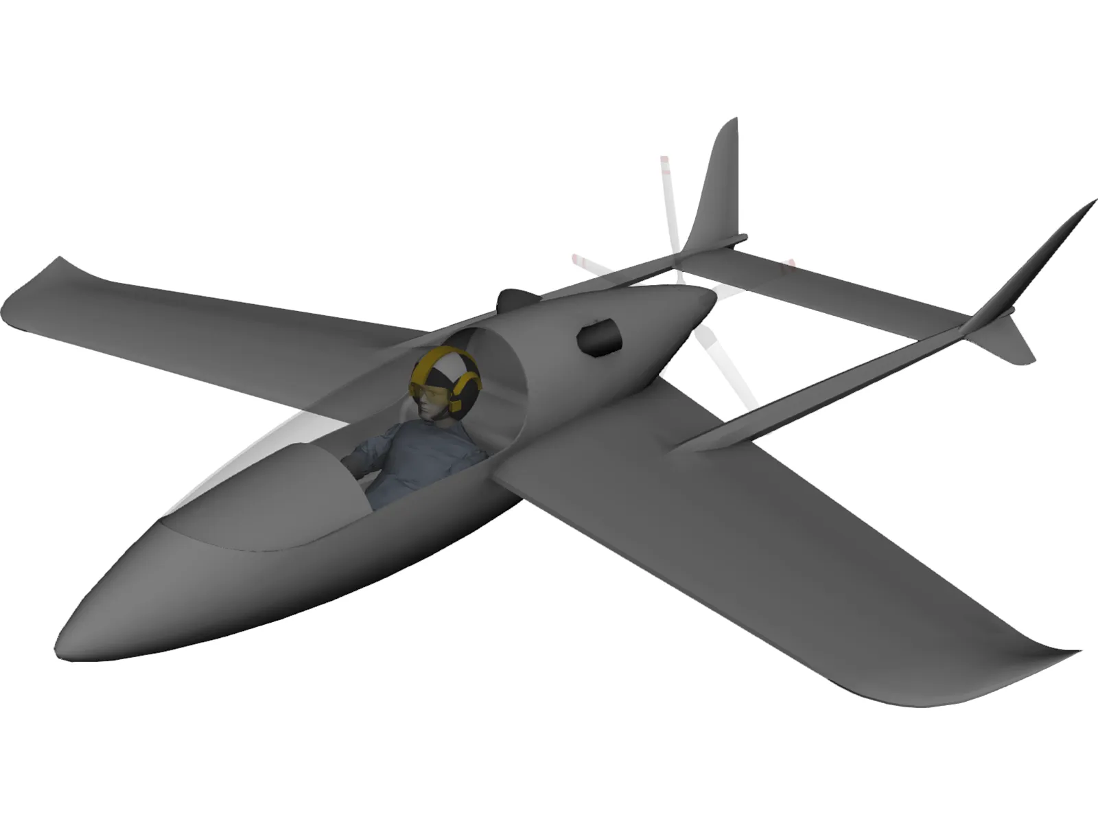 Small Turbine Single Seater 3D Model main preview