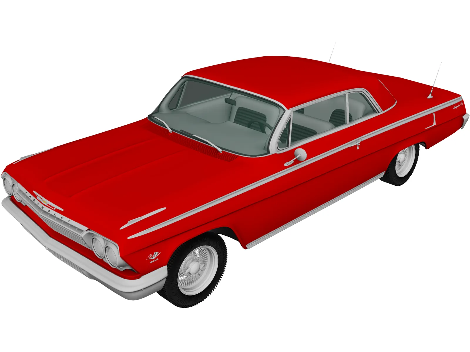 Chevrolet Impala SS (1962) 3D Model main preview