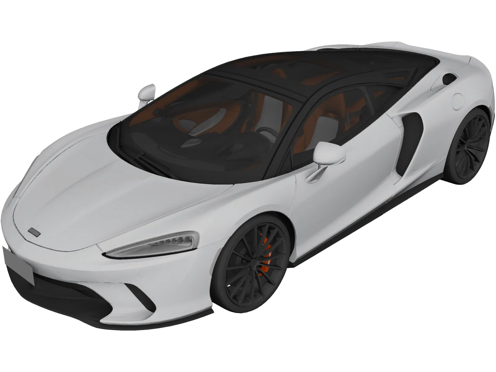 McLaren GT (2020) 3D Model main preview