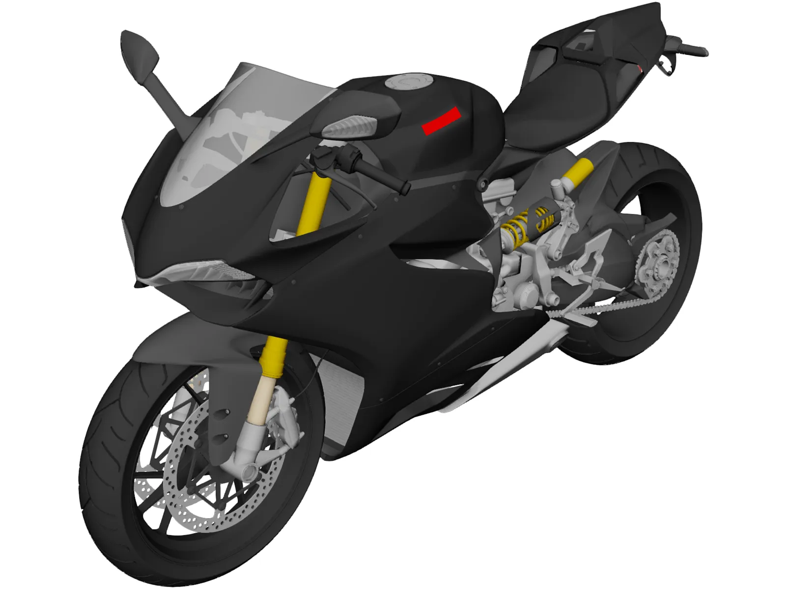 Ducati 1199 Panagale (2012) 3D Model main preview