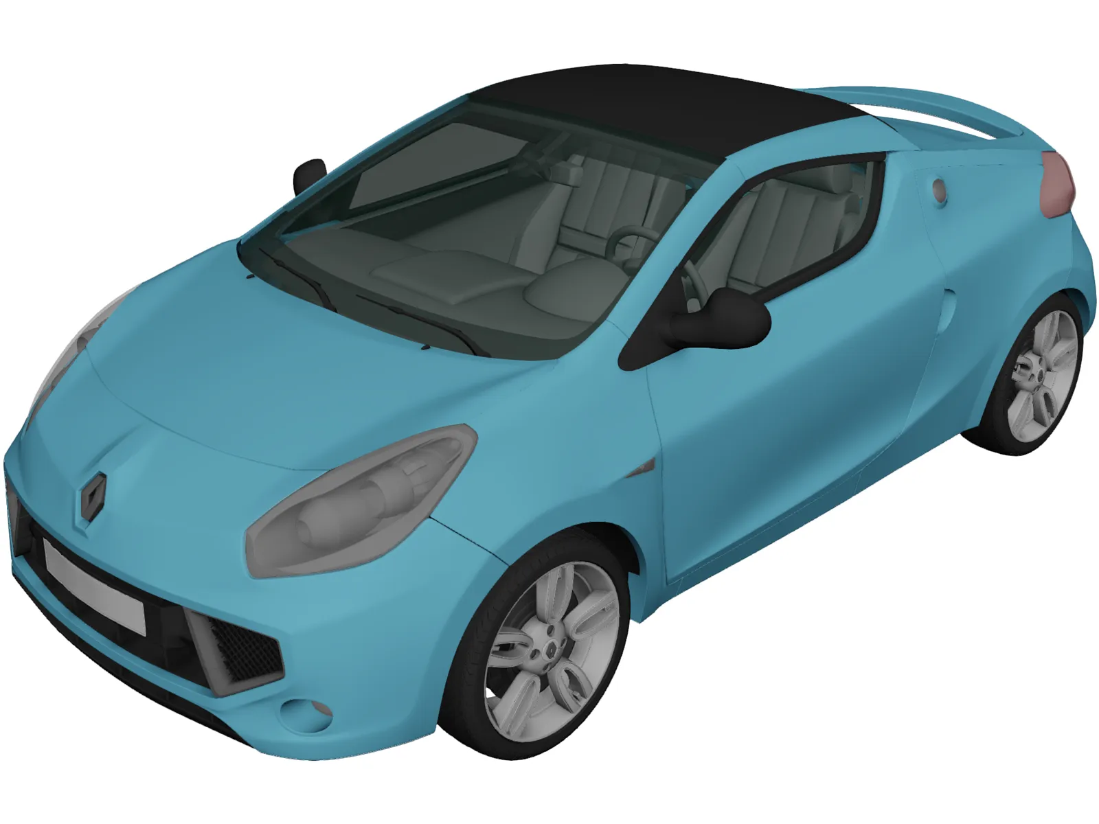 Renault Wind (2011) 3D Model main preview
