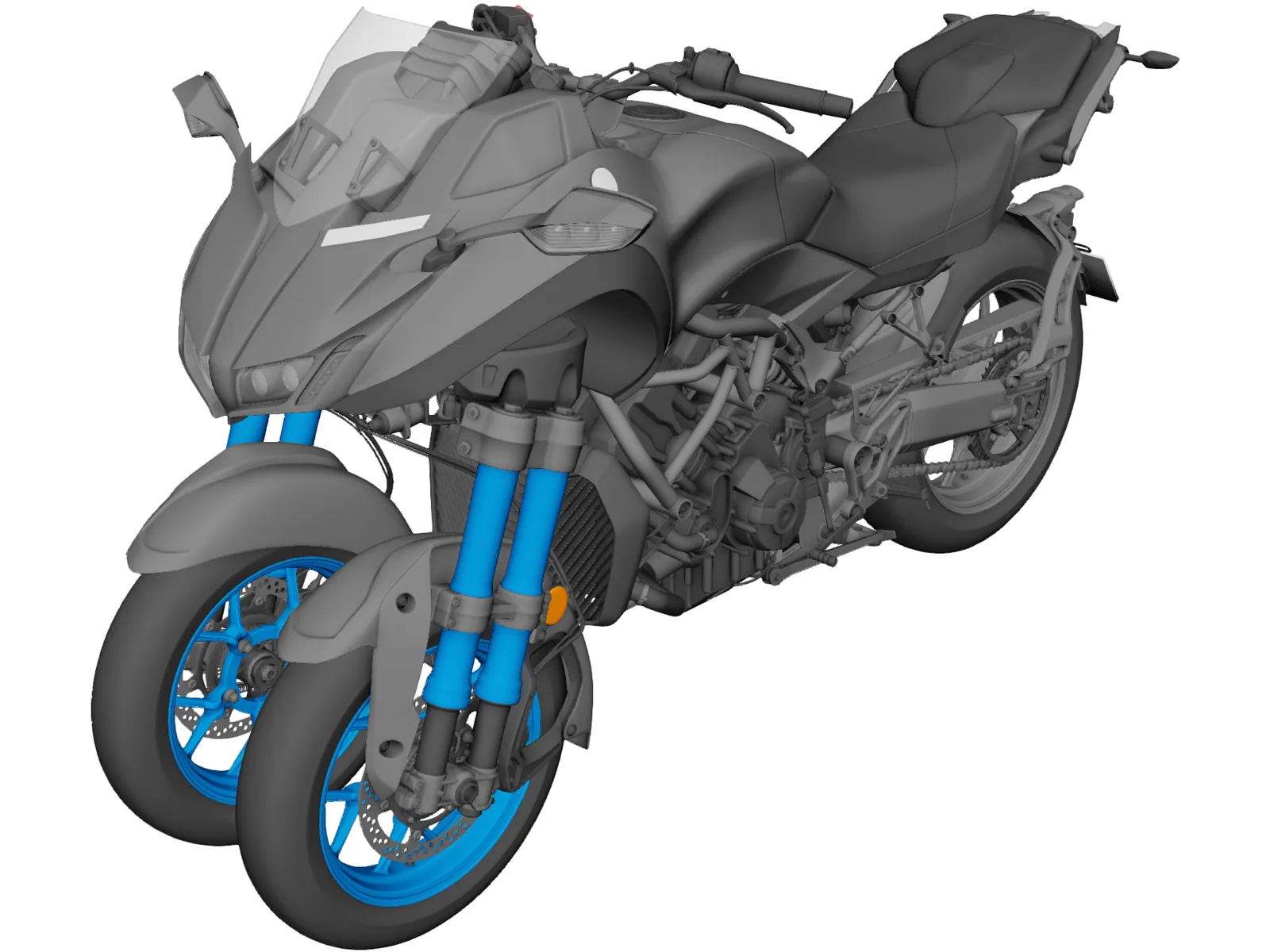 Yamaha NIKEN (2019) 3D Model main preview