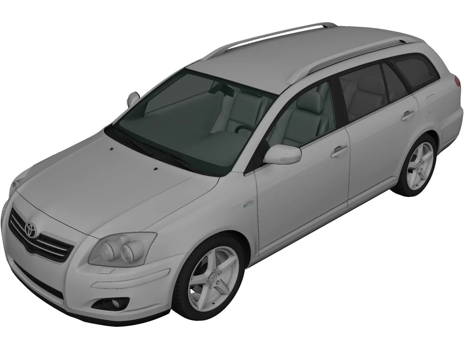 Toyota Avensis Wagon (2006) 3D Model main preview