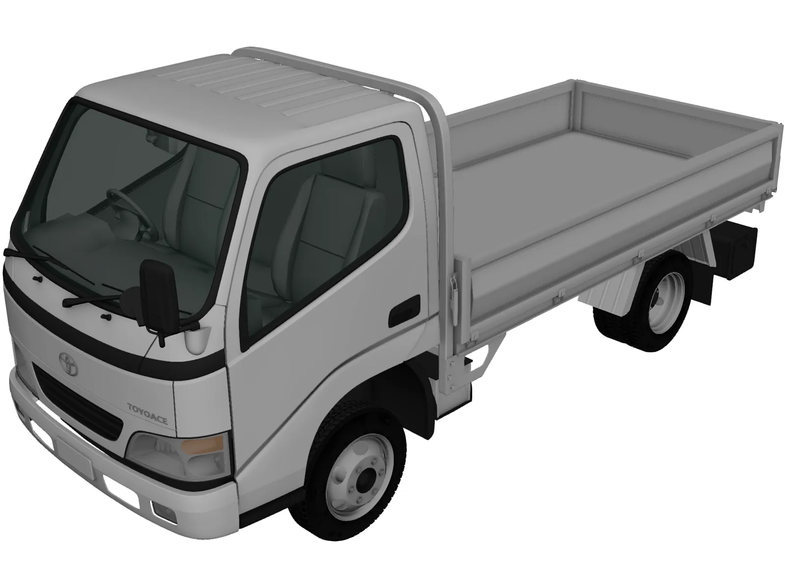 Toyota Toyoace Flatbed (2006) 3D Model main preview