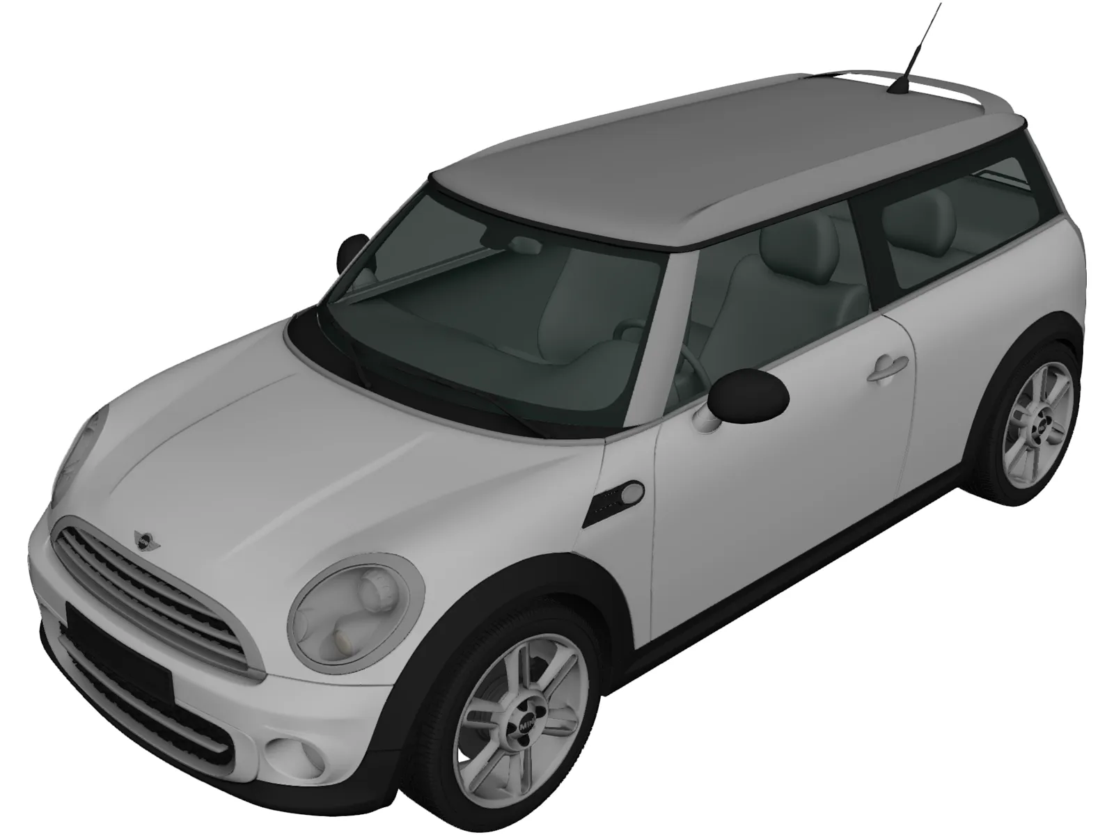 Mini Cooper Clubman (2011) 3D Model main preview