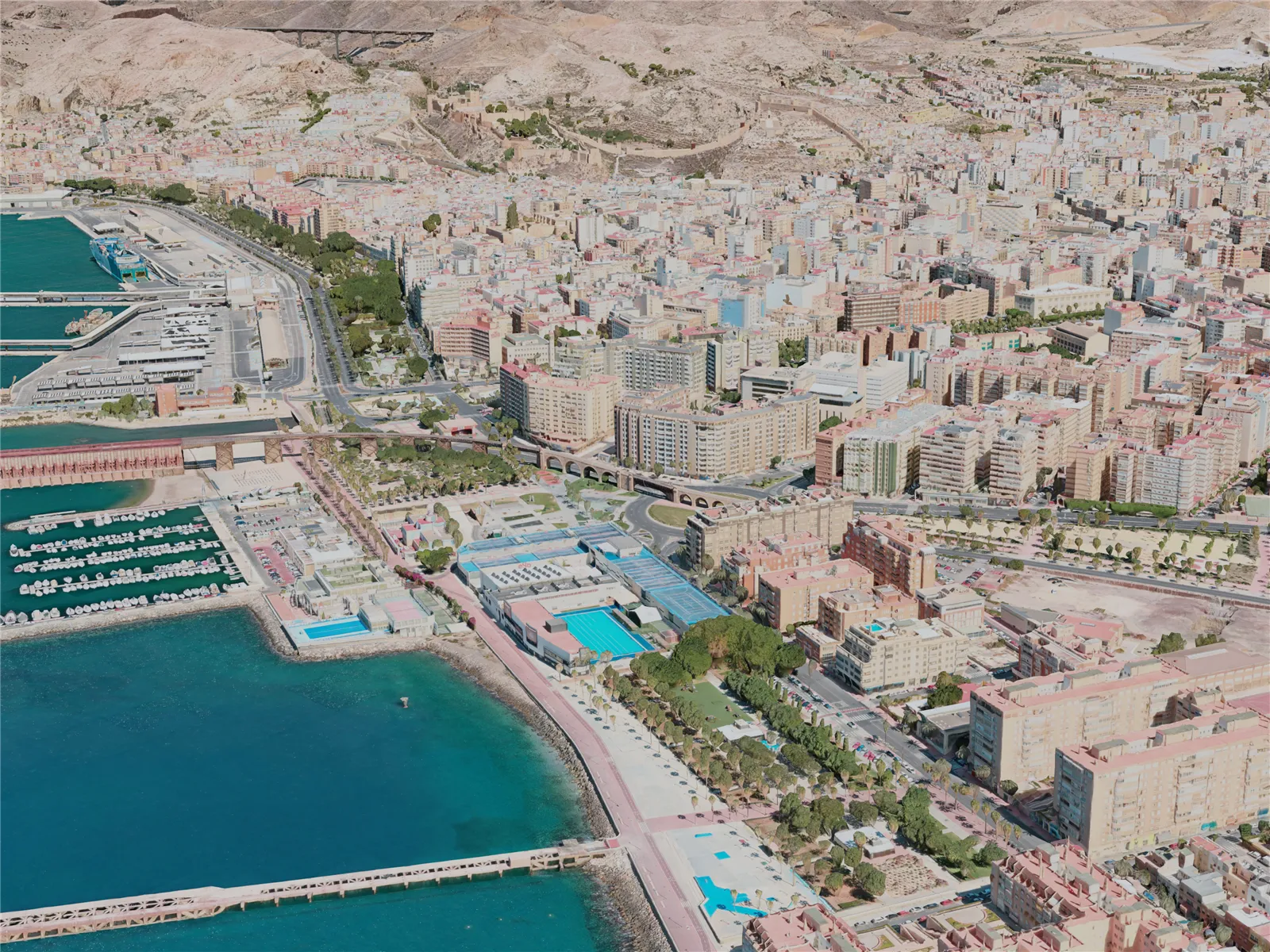 Almeria City, Spain (2020) 3D Model main preview