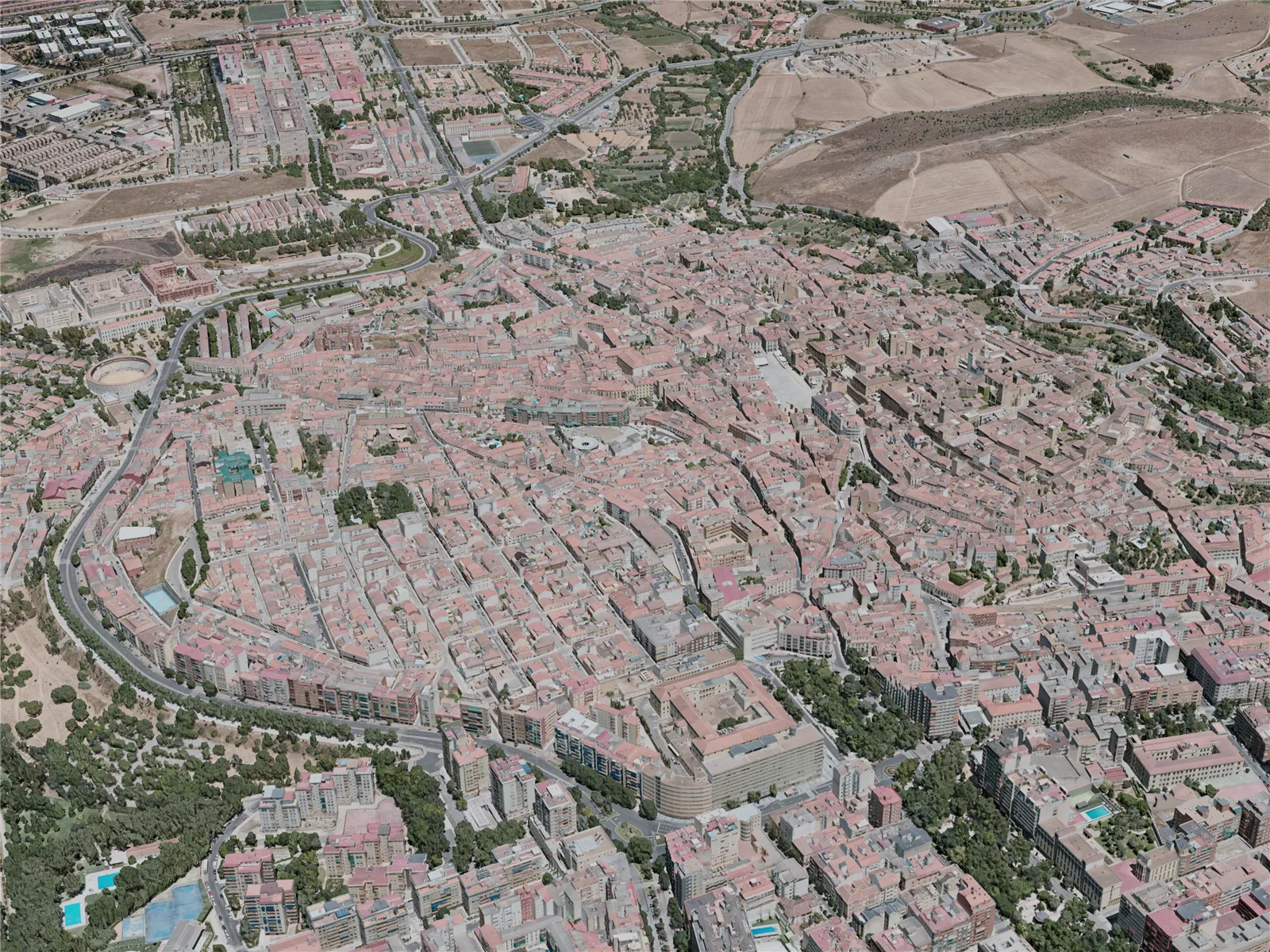 Caceres City, Spain (2020) 3D Model main preview