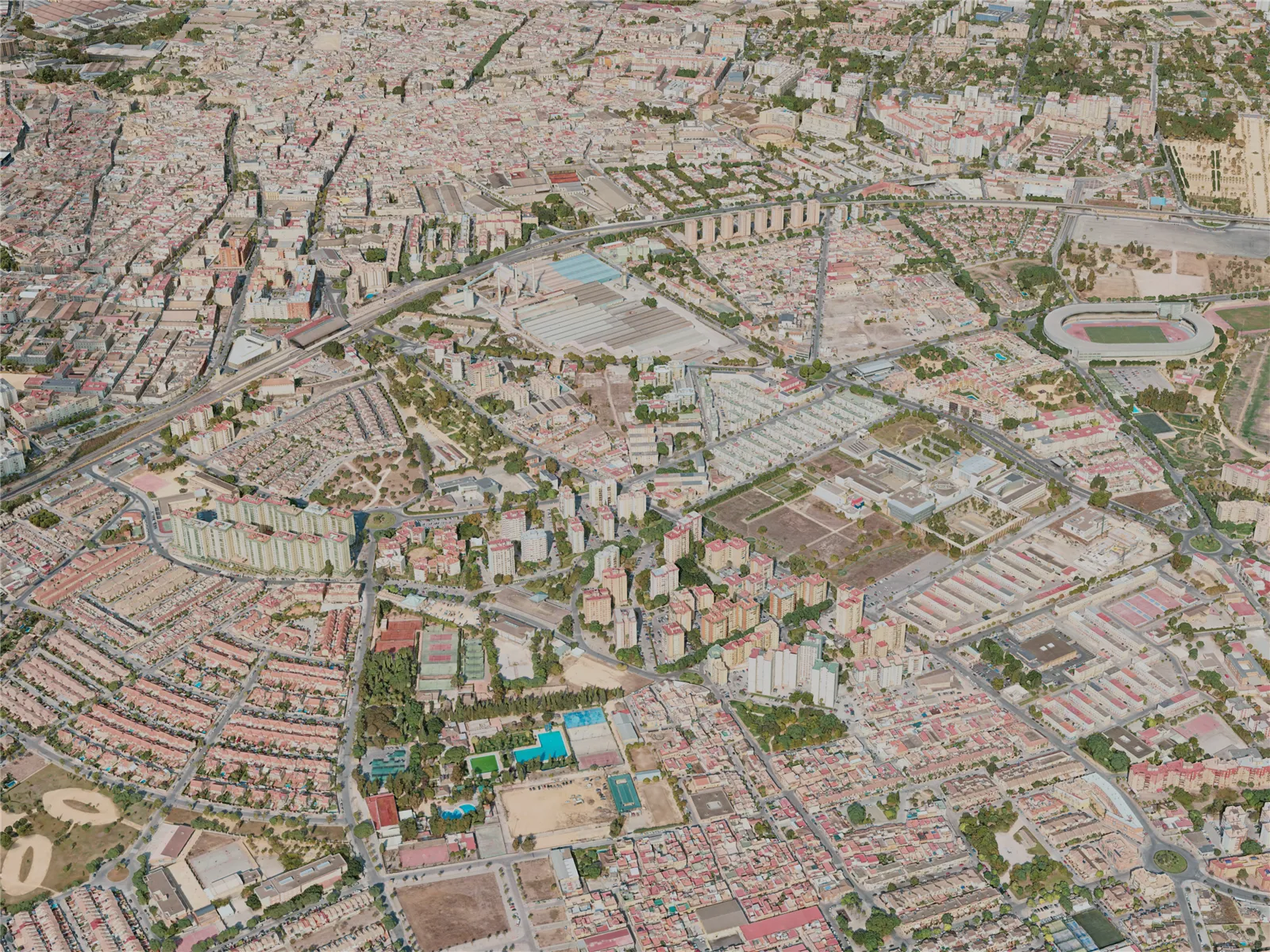 Jerez de la Frontera City, Spain (2020) 3D Model main preview