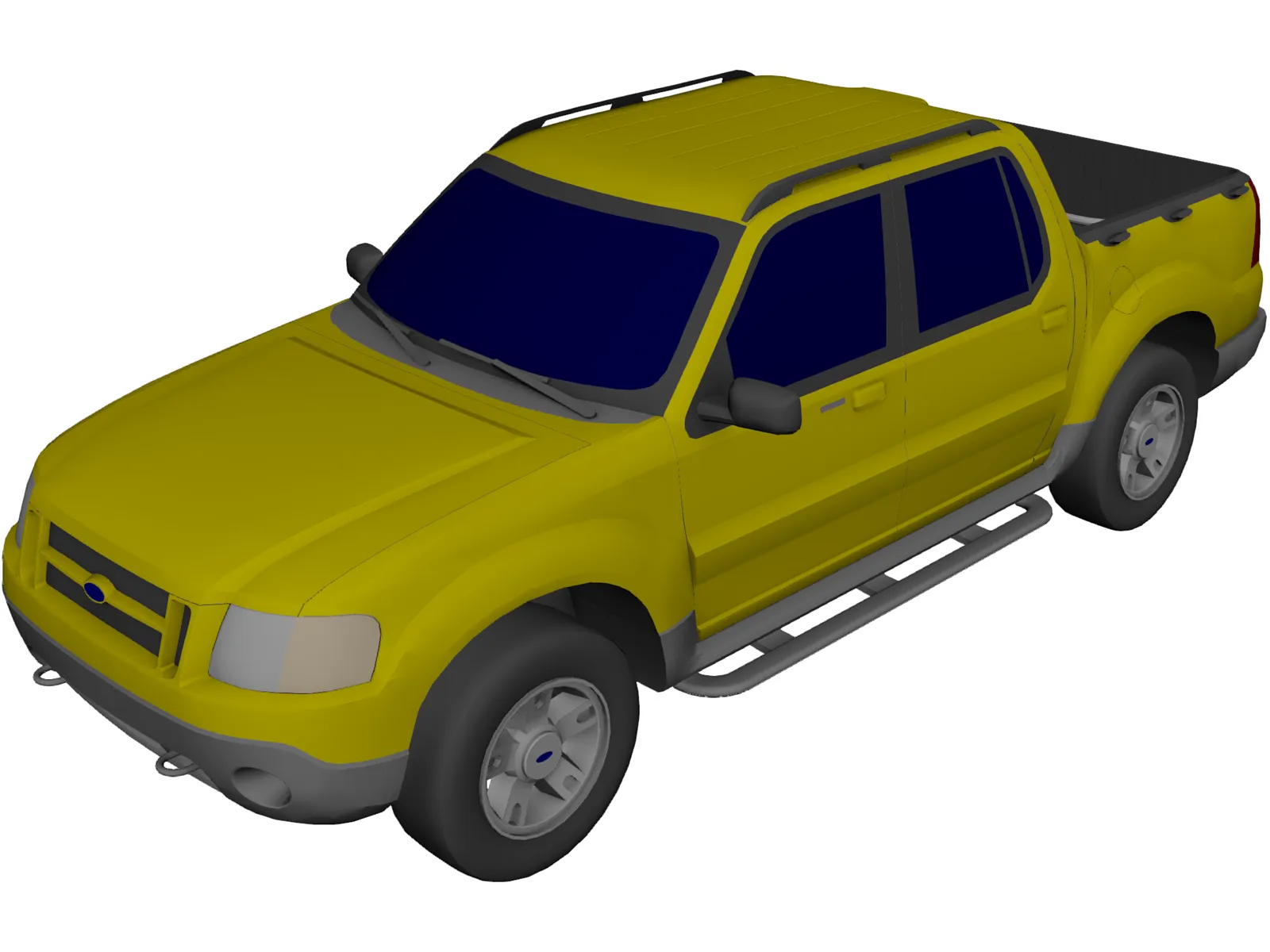 Ford Explorer Sport Trac (2003) 3D Model main preview