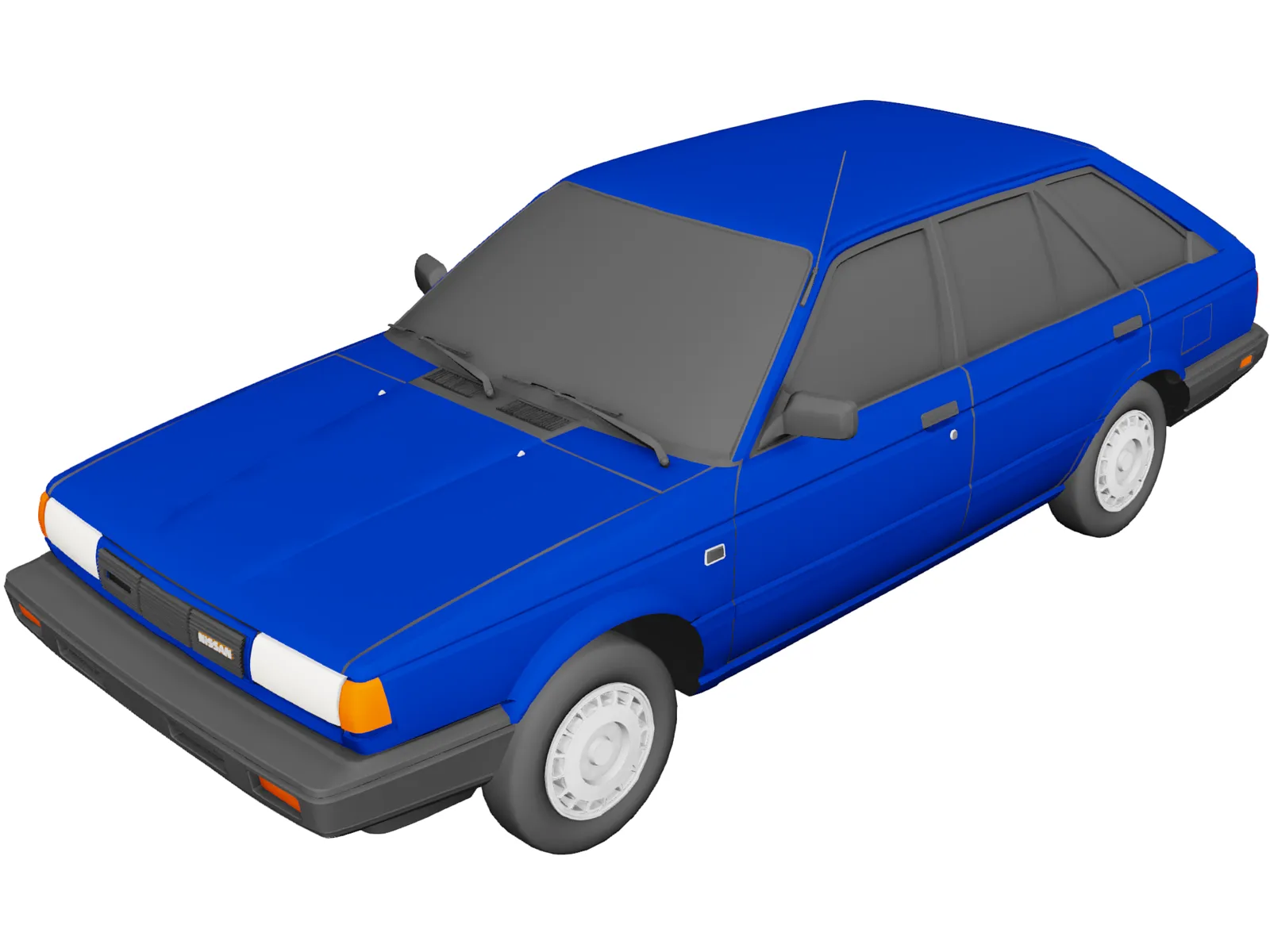 Nissan Tsuru II (1987) 3D Model main preview
