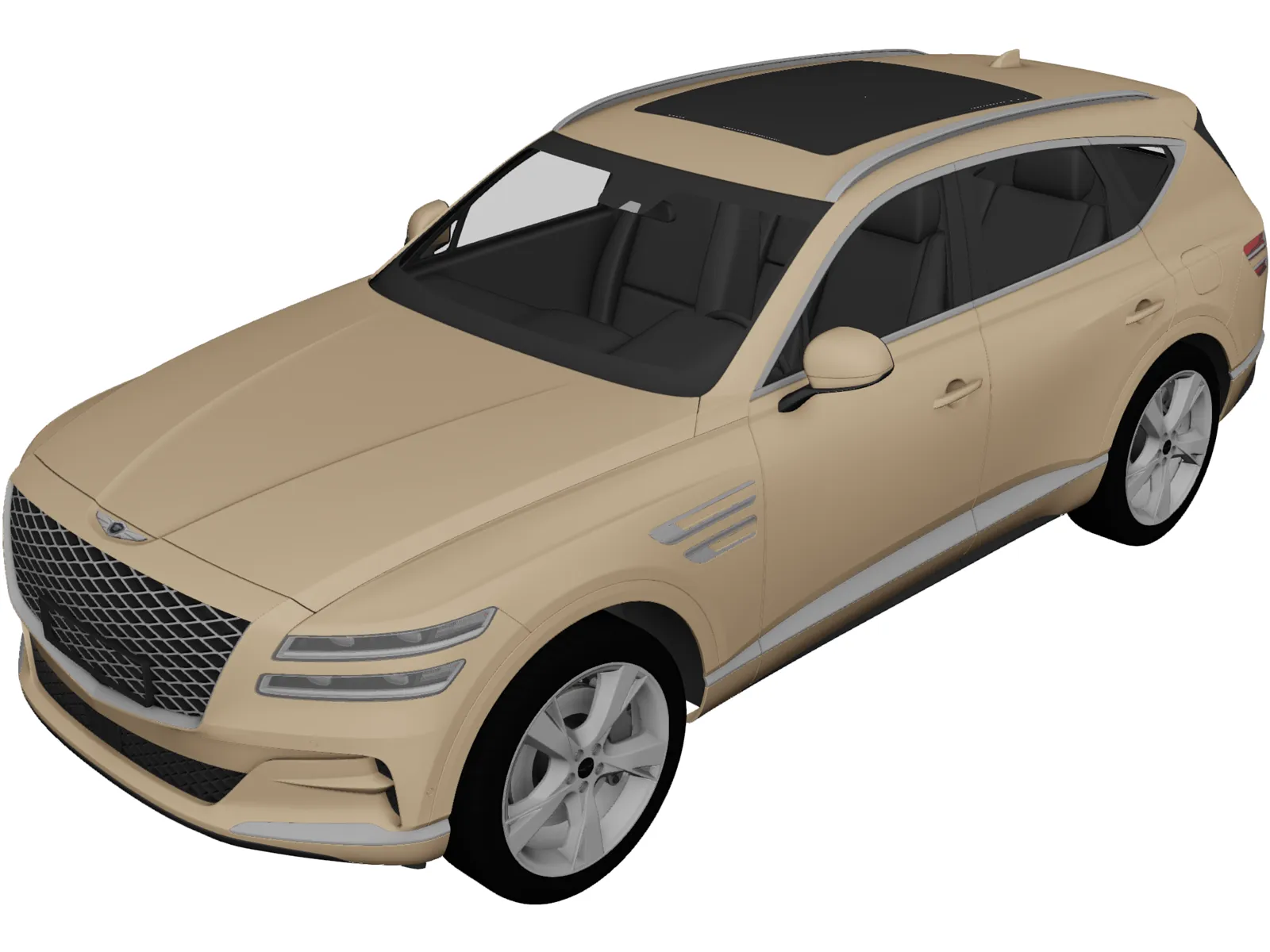 Genesis GV80 (2020) 3D Model main preview