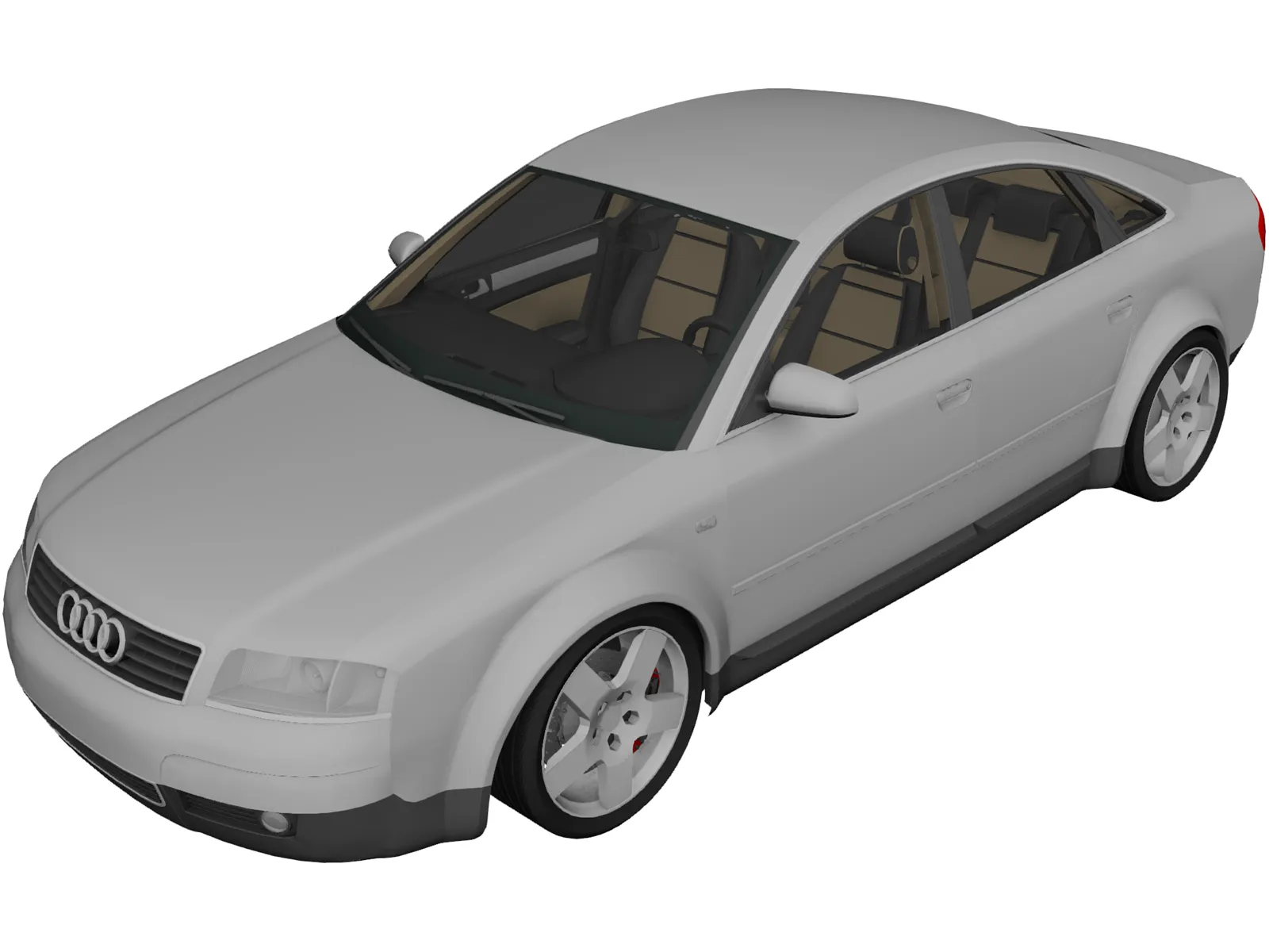 Audi A6 (1998) 3D Model main preview