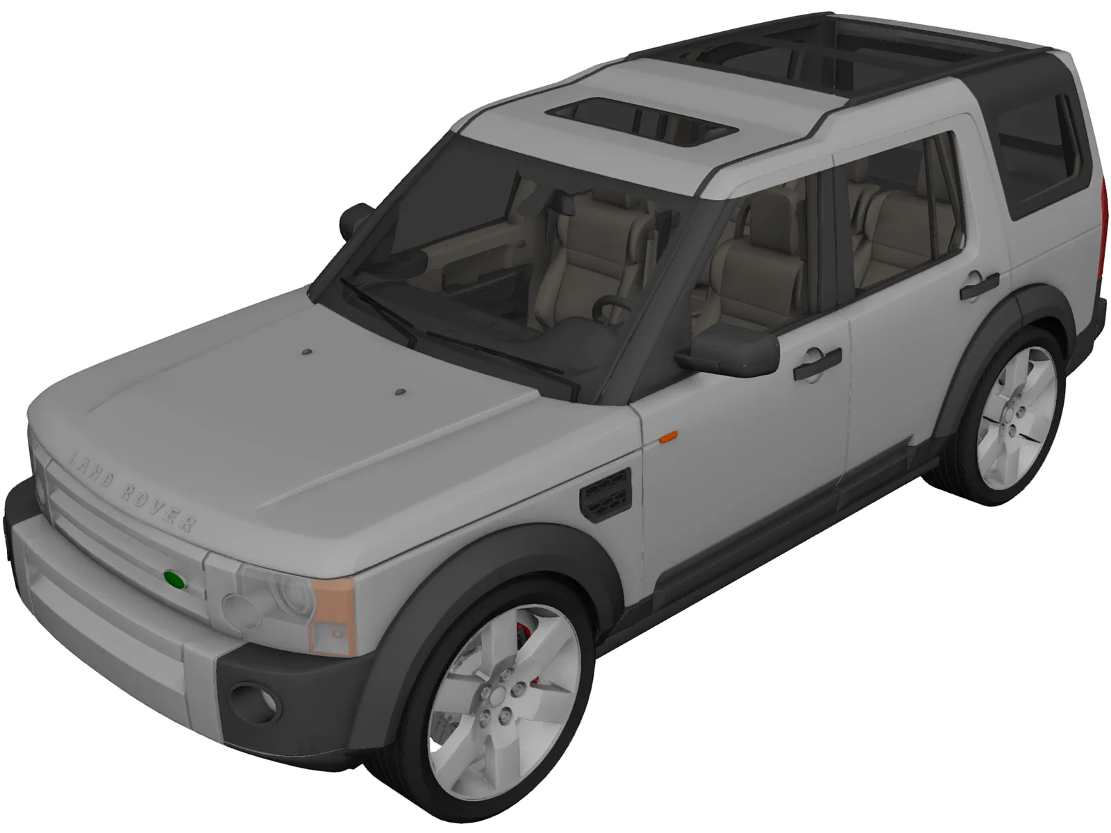 Land Rover Discovery (2005) 3D Model main preview