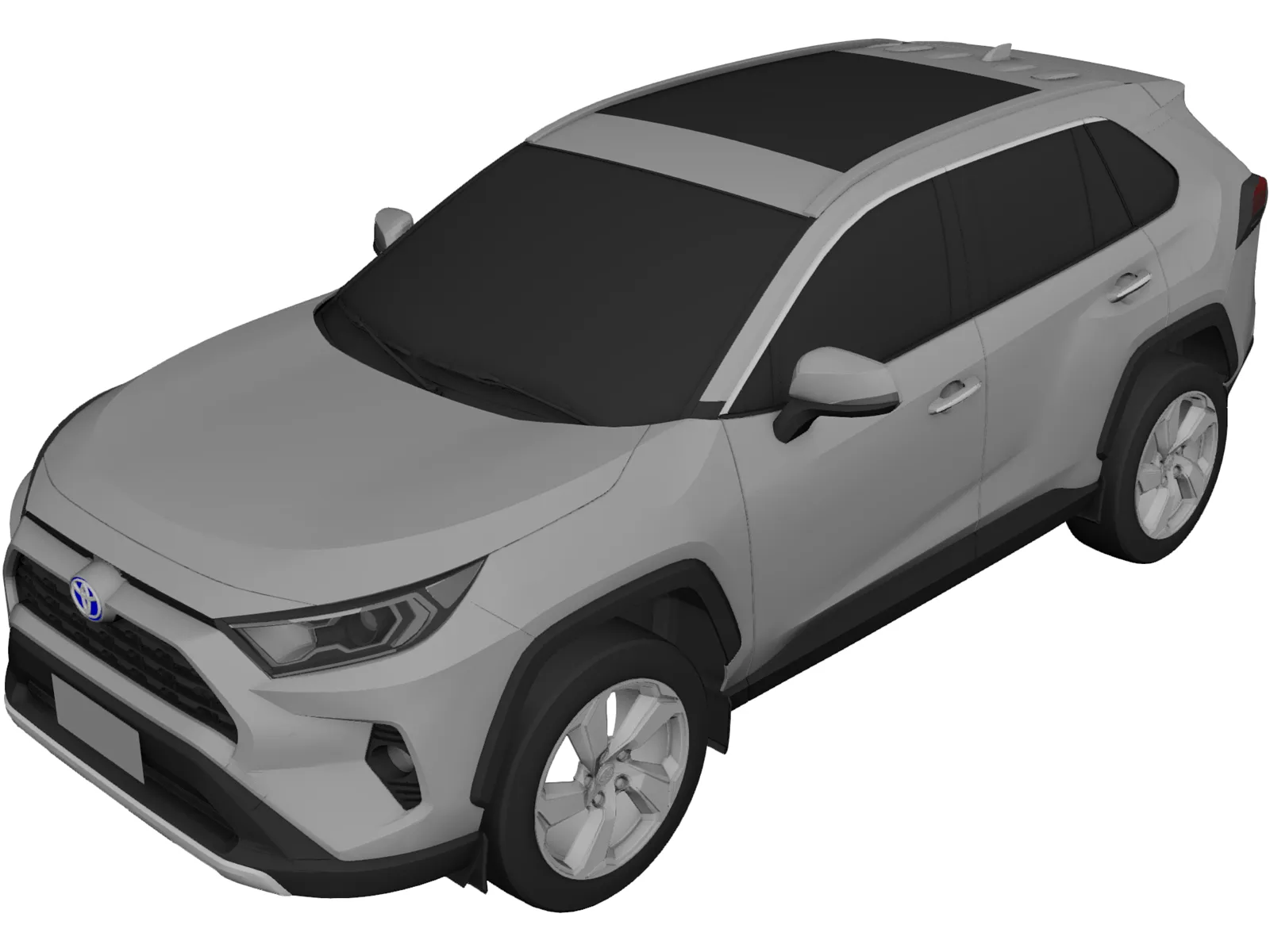 Toyota RAV4 Hybrid (2021) 3D Model main preview