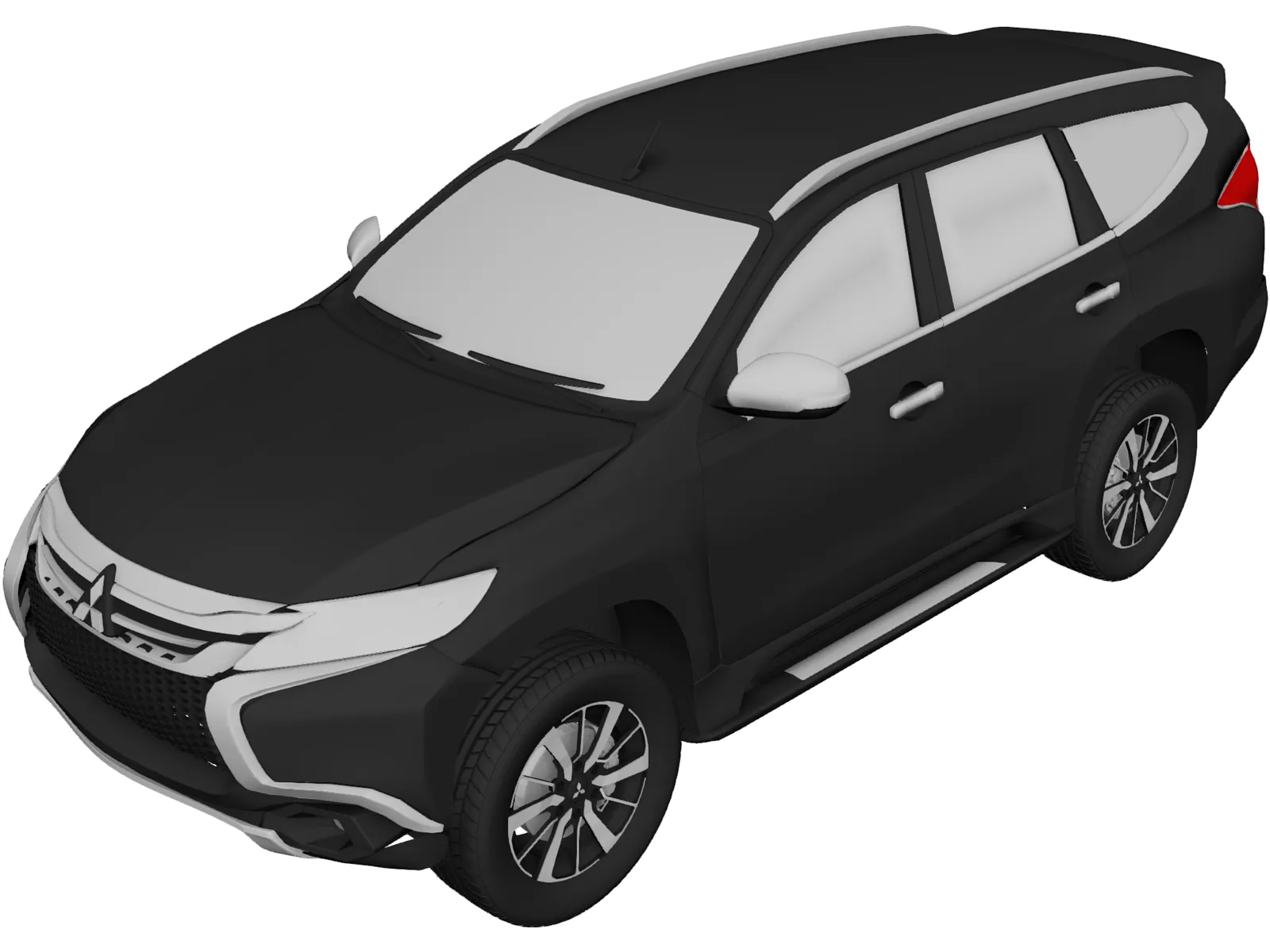Mitsubishi Pajero Sport (2016) 3D Model main preview