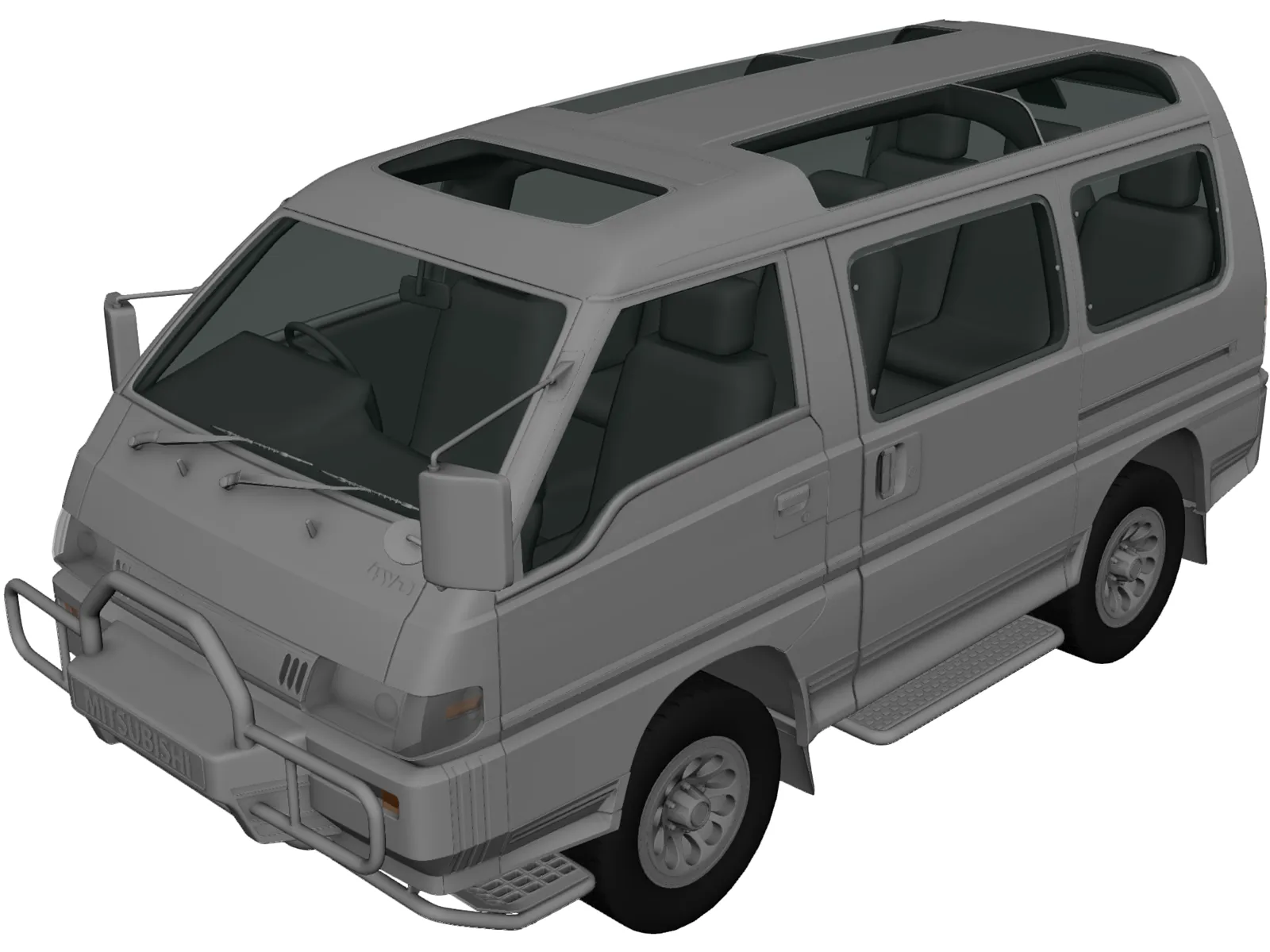 Mitsubishi Delica (1986) 3D Model main preview