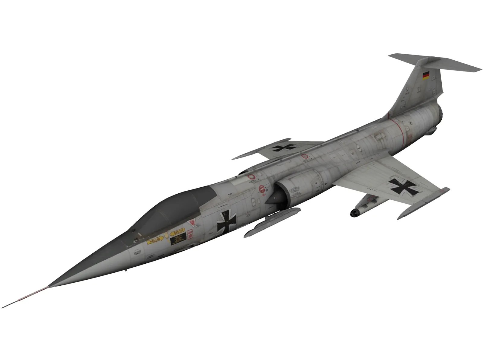 Lockheed F-104G Starfighter 3D Model main preview