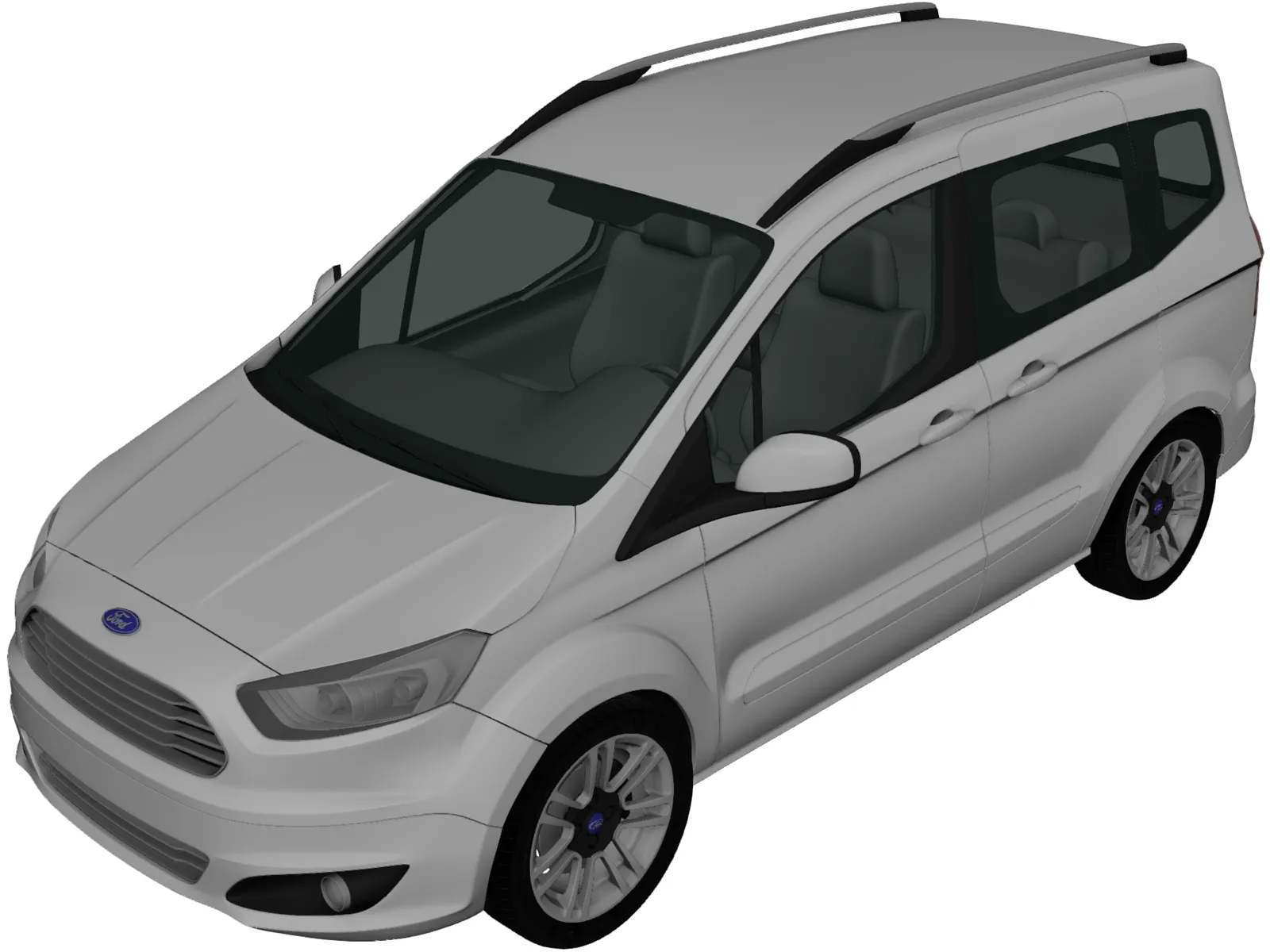 Ford Tourneo Courier (2013) 3D Model main preview