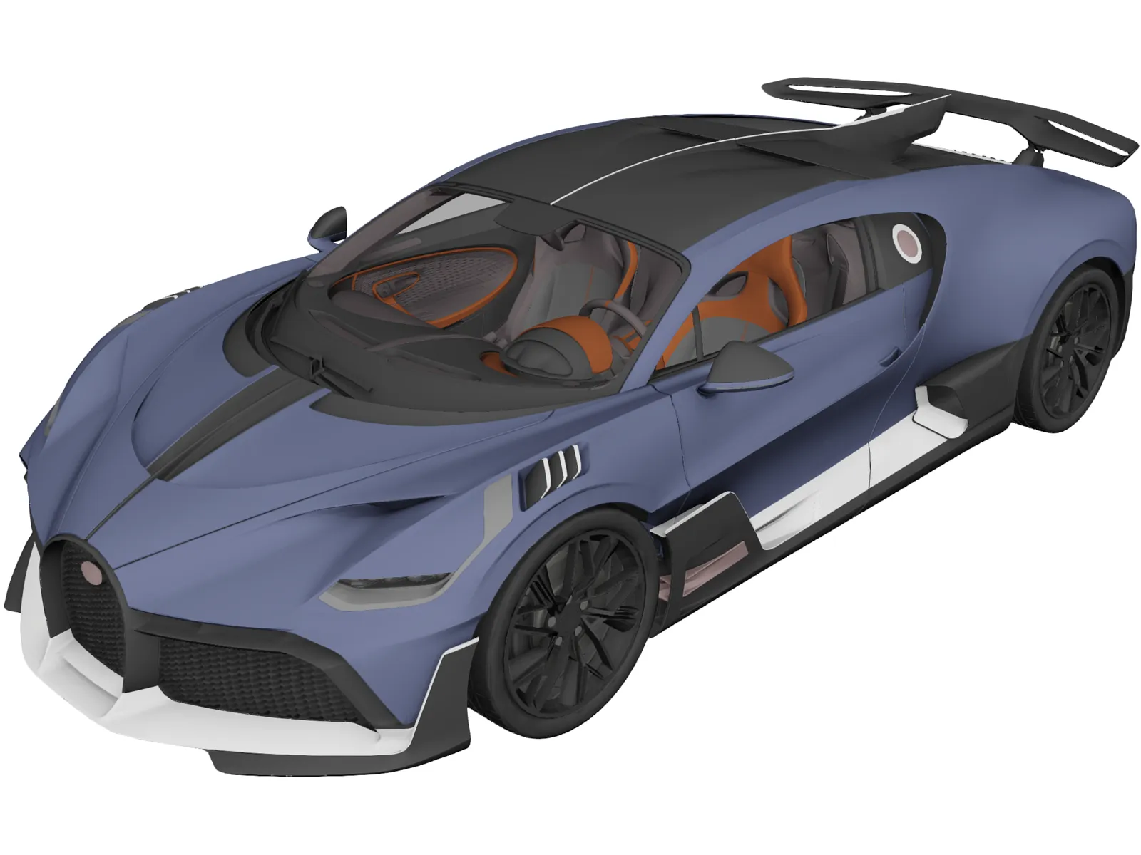 Bugatti Divo (2020) 3D Model main preview
