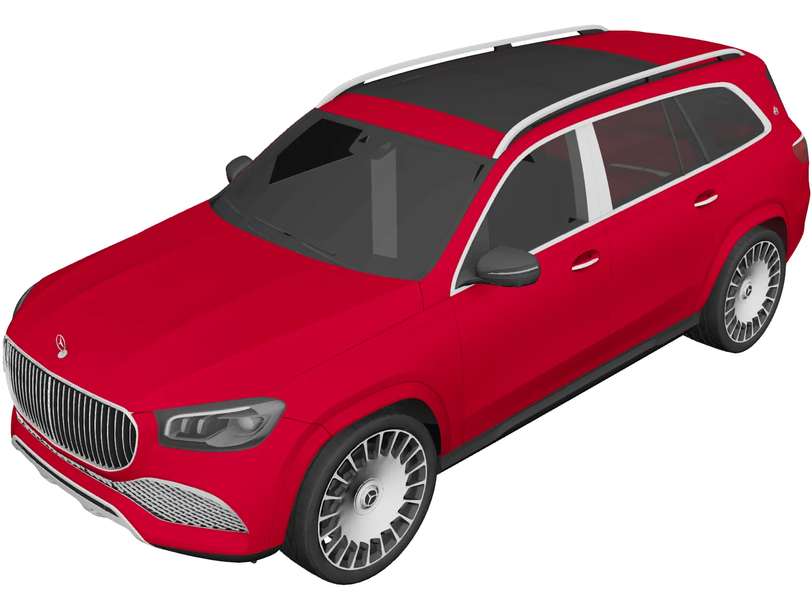Mercedes-Maybach GLS 600 (2020) 3D Model main preview