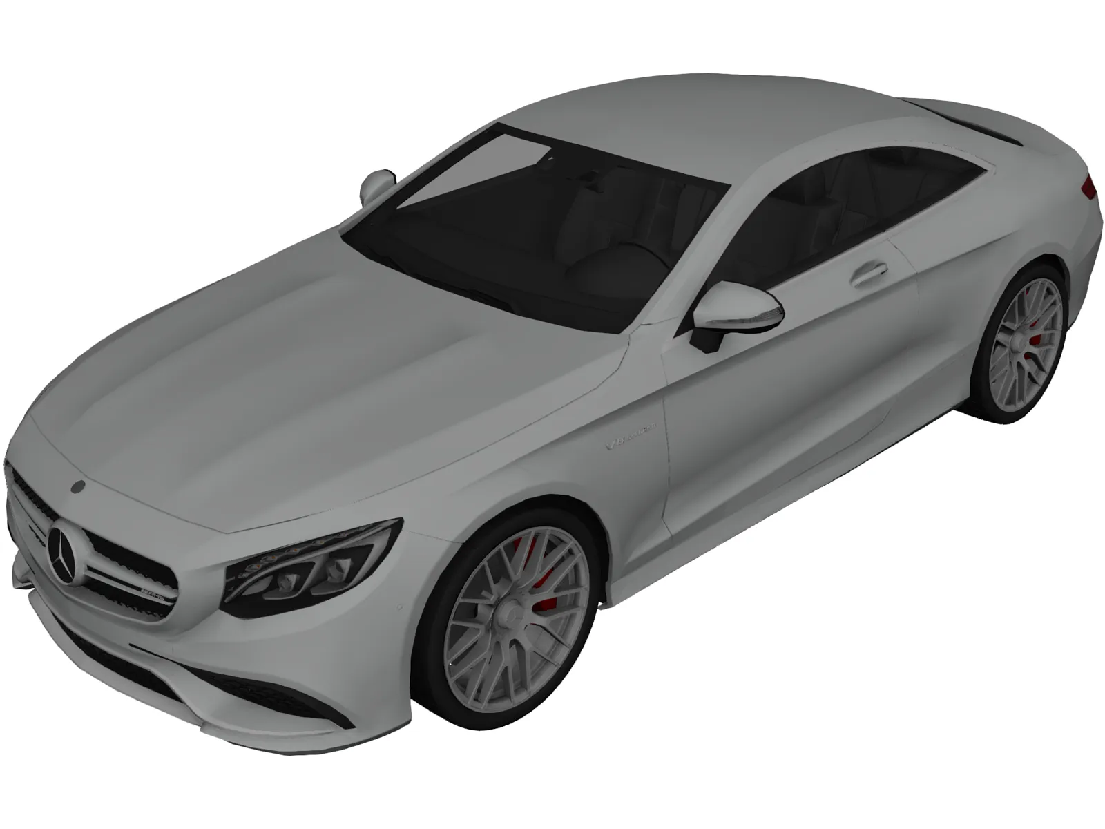 Mercedes-Benz S63 AMG Coupe (2015) 3D Model main preview