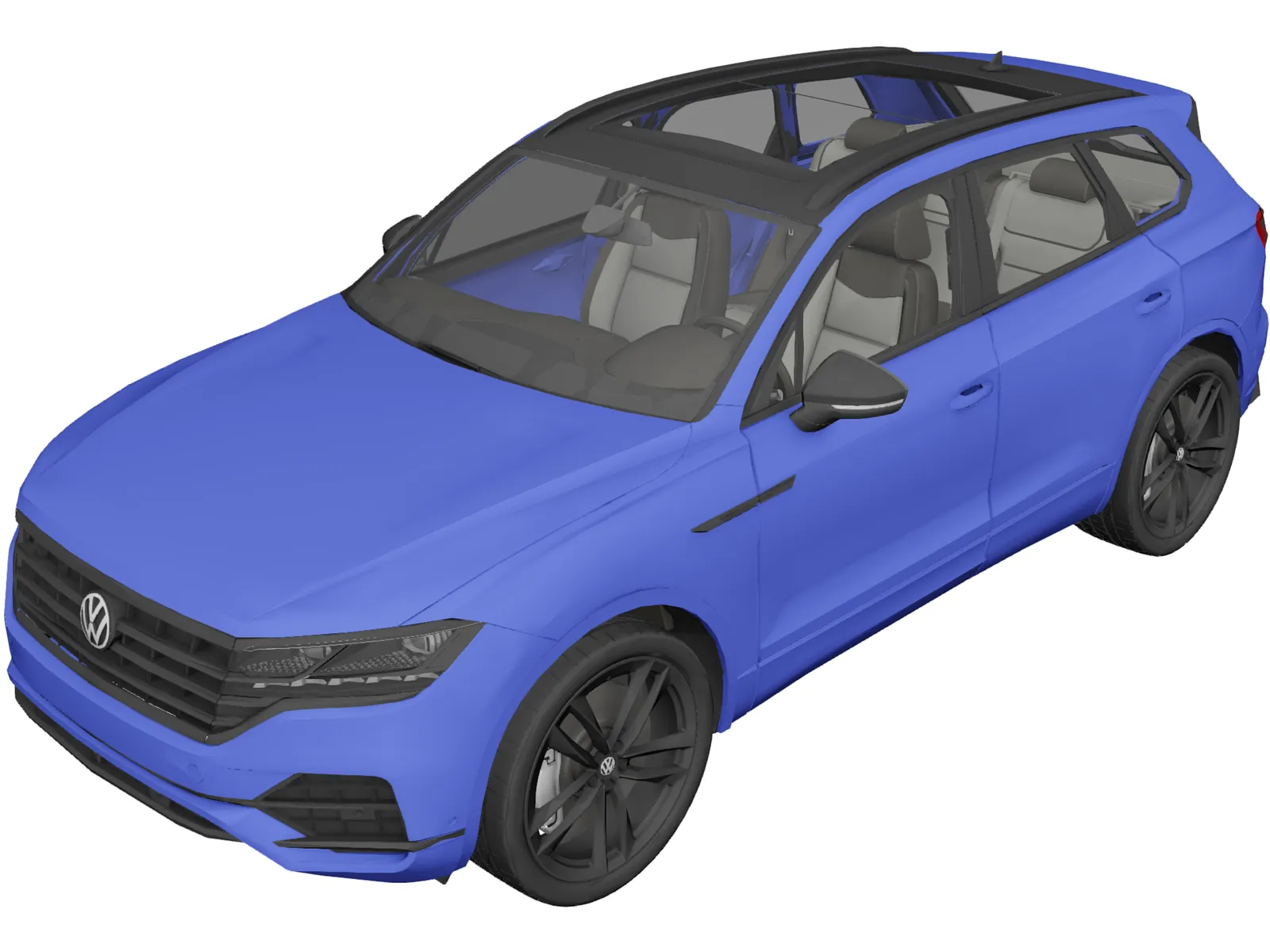 Volkswagen Touareg (2020) 3D Model main preview