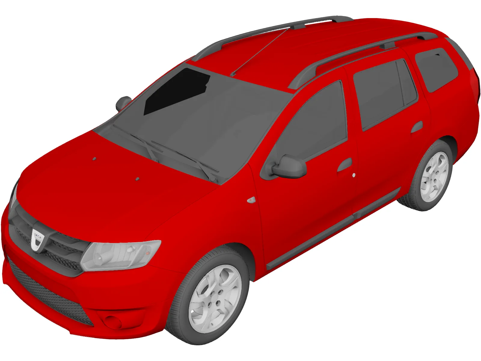 Dacia Logan MCV Wagon (2015) 3D Model main preview