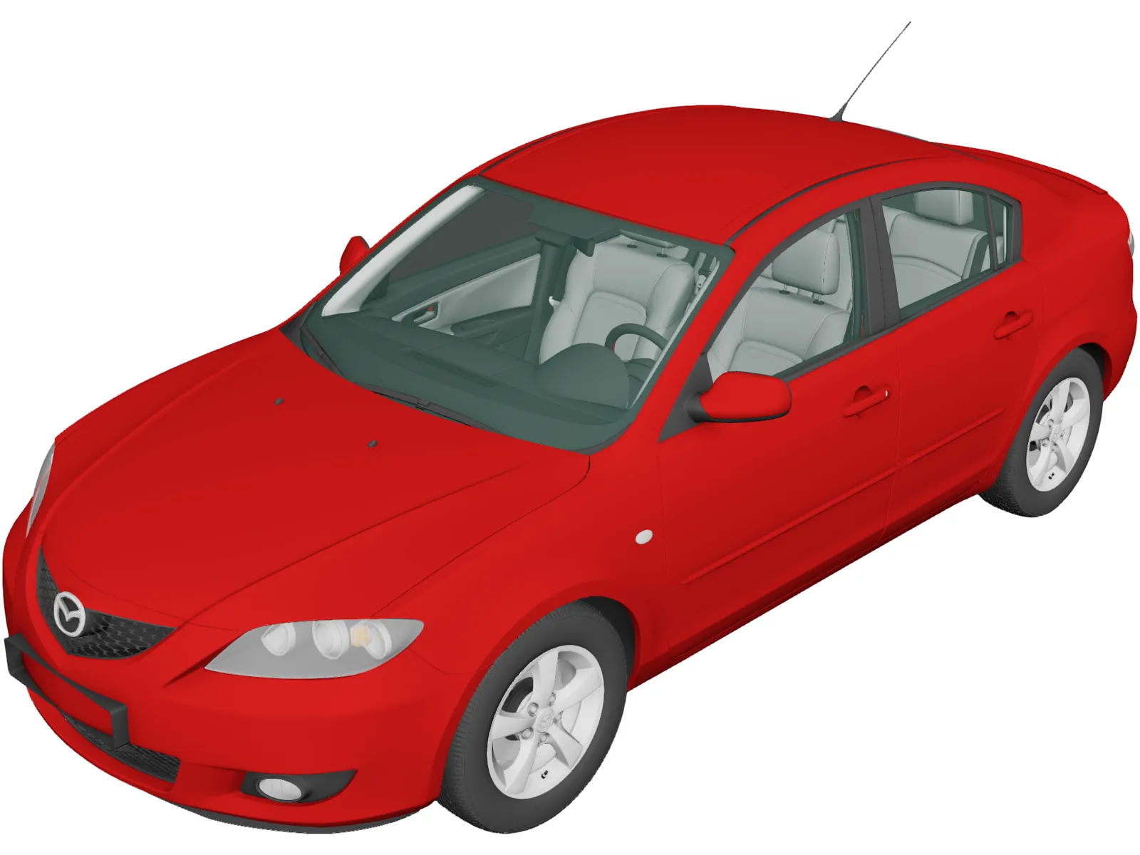 Mazda 3 Sedan (2003) 3D Model main preview