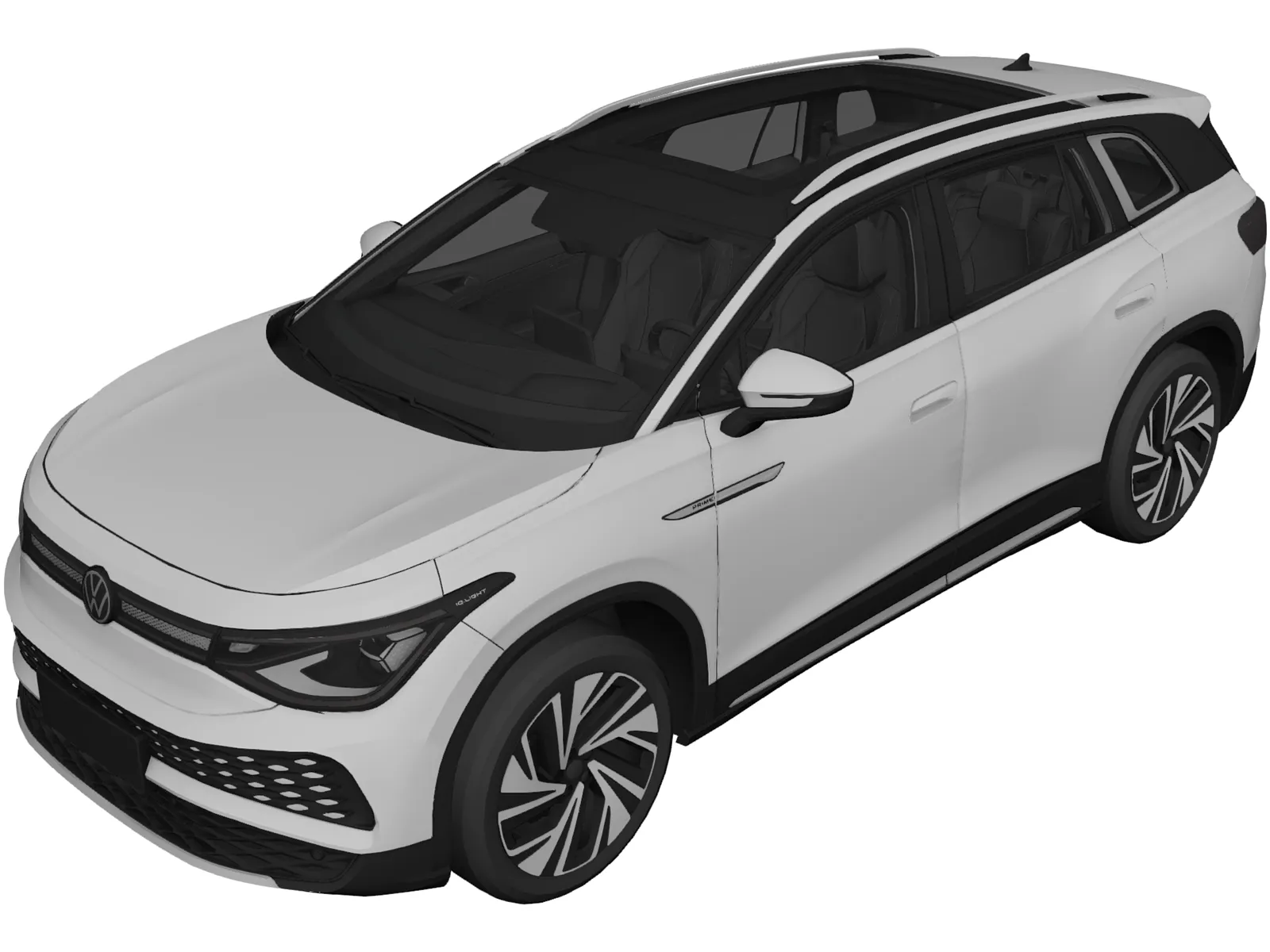 Volkswagen ID.6 X (2022) 3D Model main preview