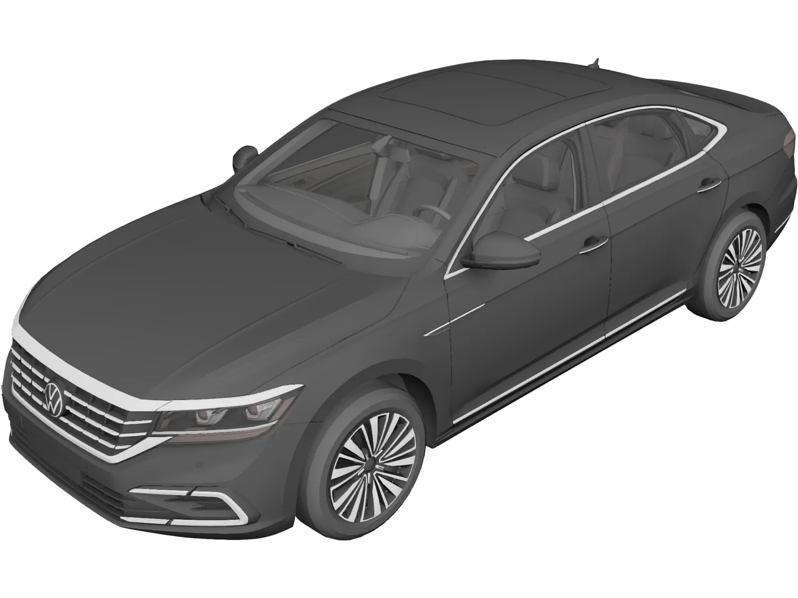 Volkswagen Passat 380 TSI (2021) 3D Model main preview