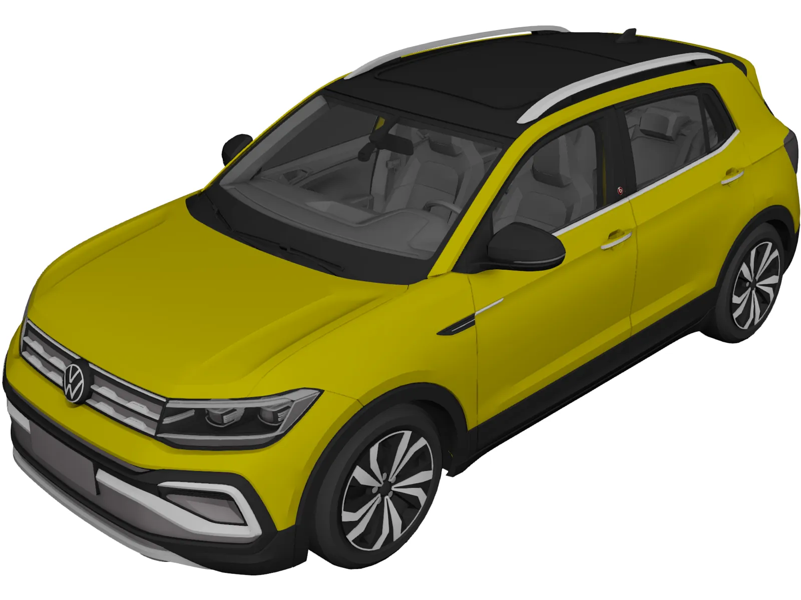 Volkswagen T-Cross 280 TSI (2019) 3D Model main preview