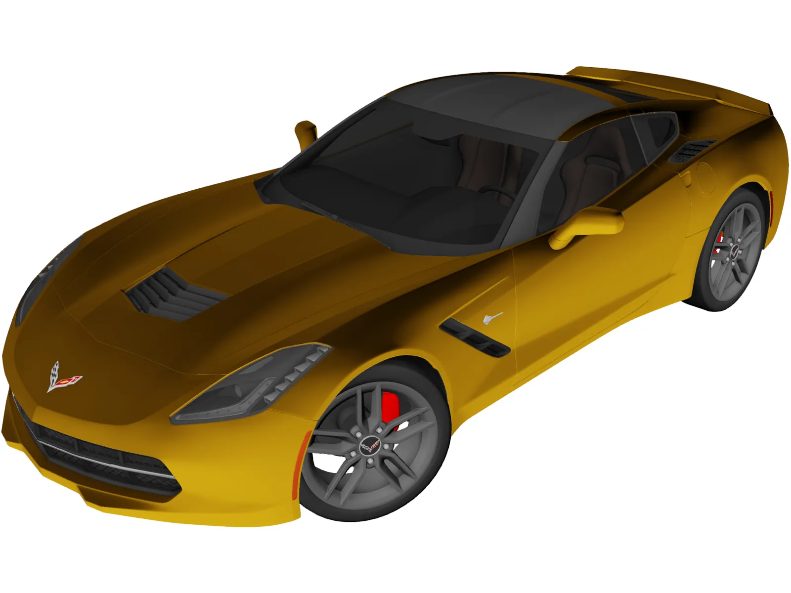 Chevrolet Corvette Stingray C7 (2013) 3D Model main preview