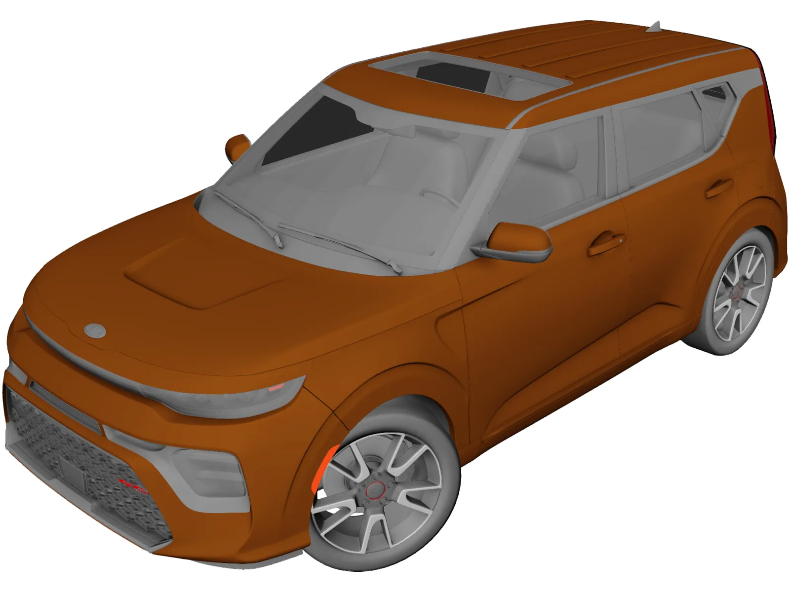 Kia Soul GT-Line (2021) 3D Model main preview