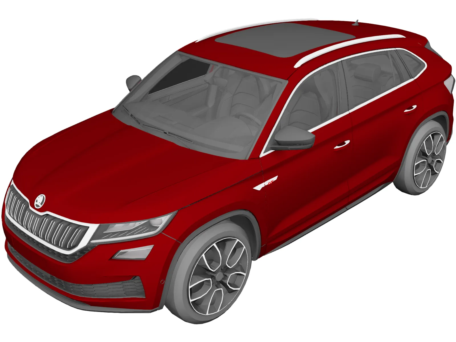 Skoda Kodiaq GT (2020) 3D Model main preview