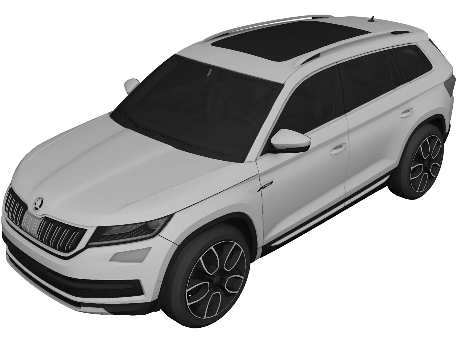 Skoda Kodiaq (2020) 3D Model main preview