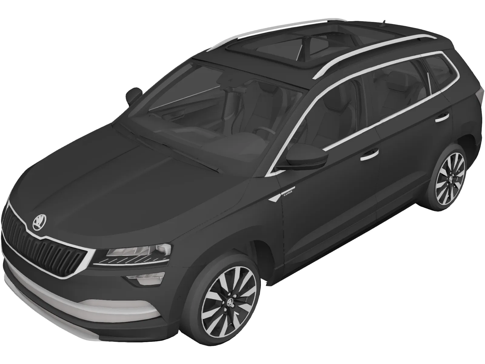 Skoda Karoq (2020) 3D Model main preview