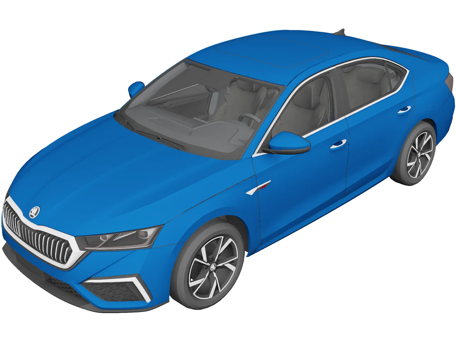 Skoda Octavia PRO (2021) 3D Model main preview