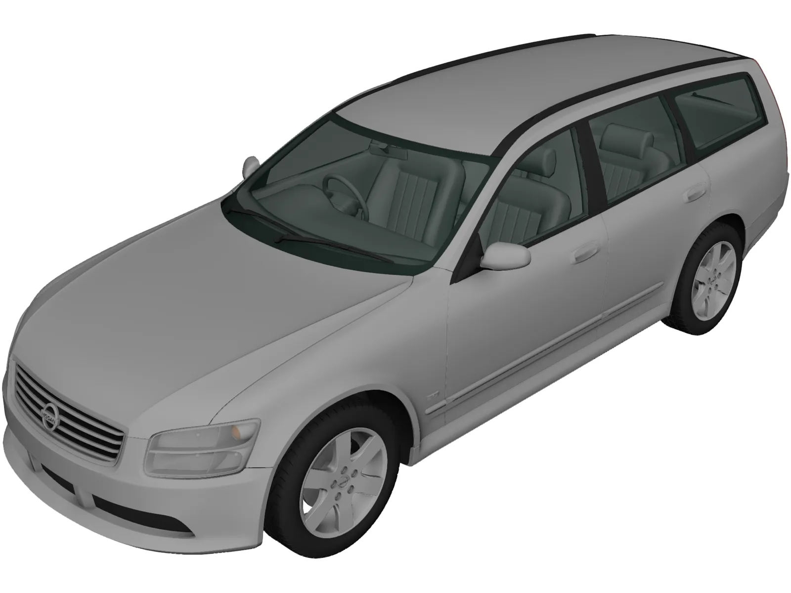 Nissan Stagea (2001) 3D Model main preview