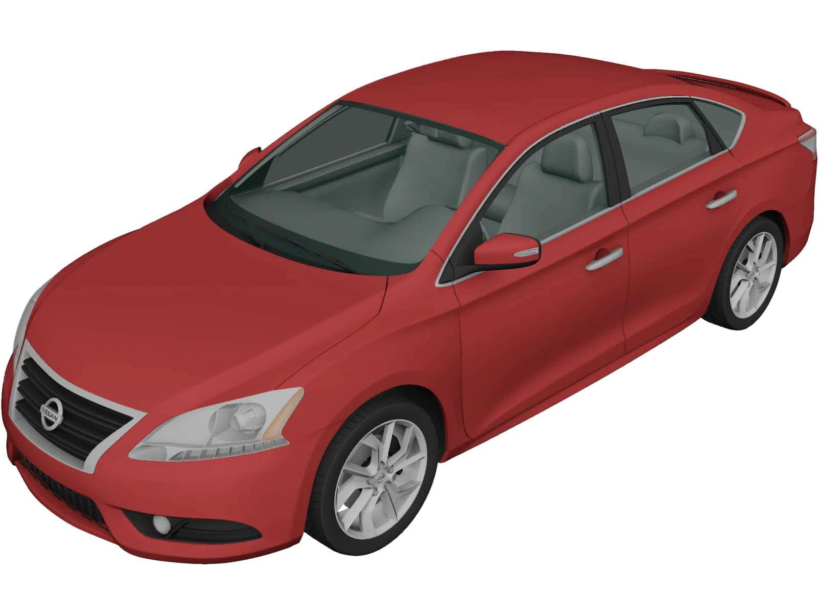 Nissan Sentra (2014) 3D Model main preview