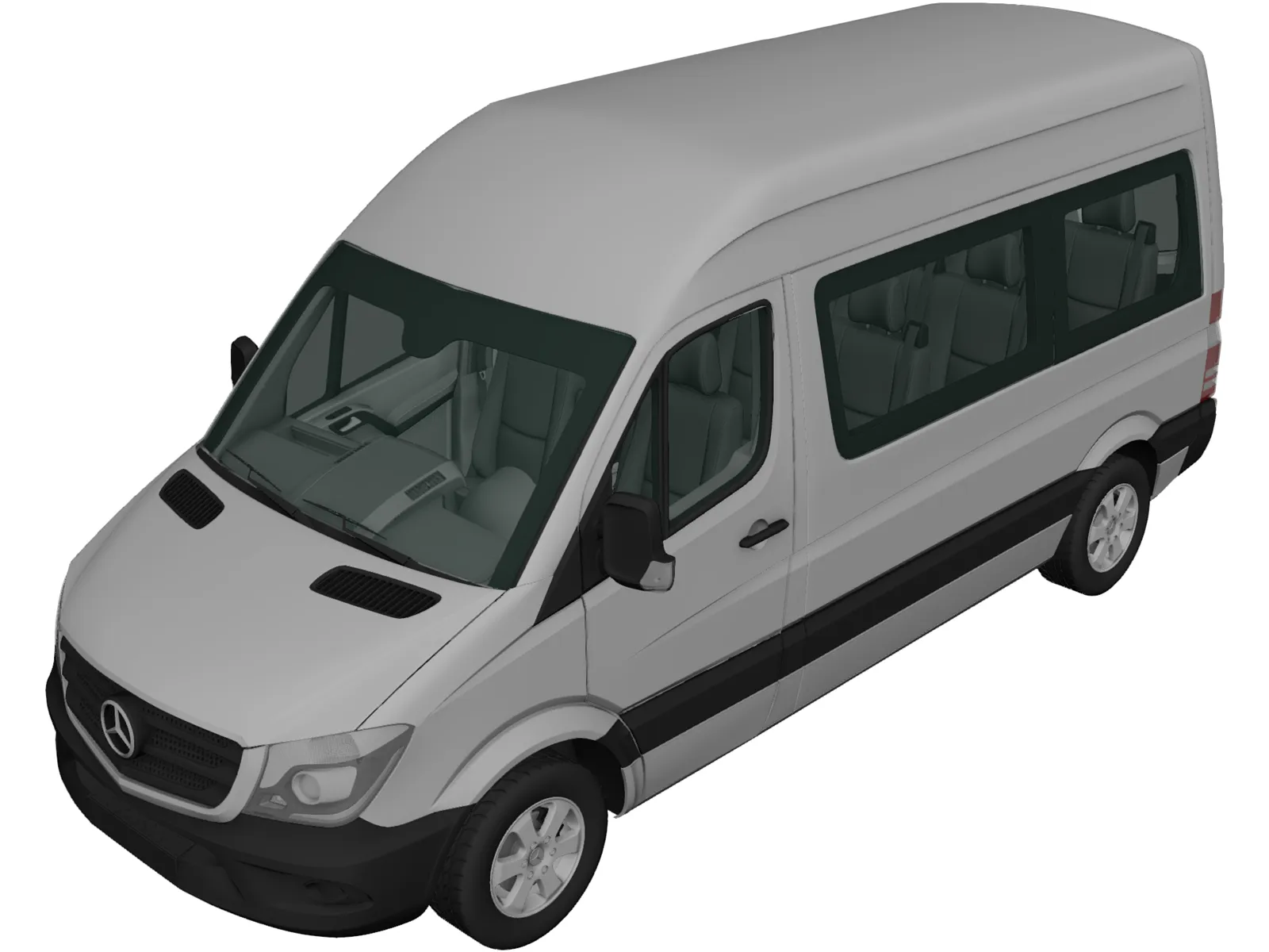 Mercedes-Benz Sprinter SWB (2013) 3D Model main preview