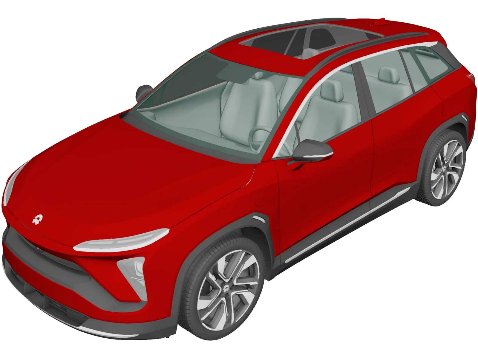NIO ES6 (2019) 3D Model main preview