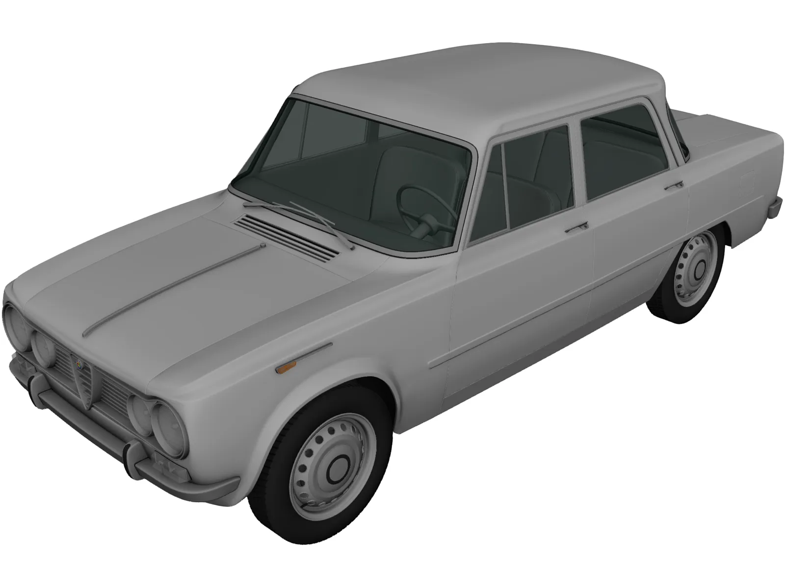 Alfa Romeo Giulia 105 (1962) 3D Model main preview