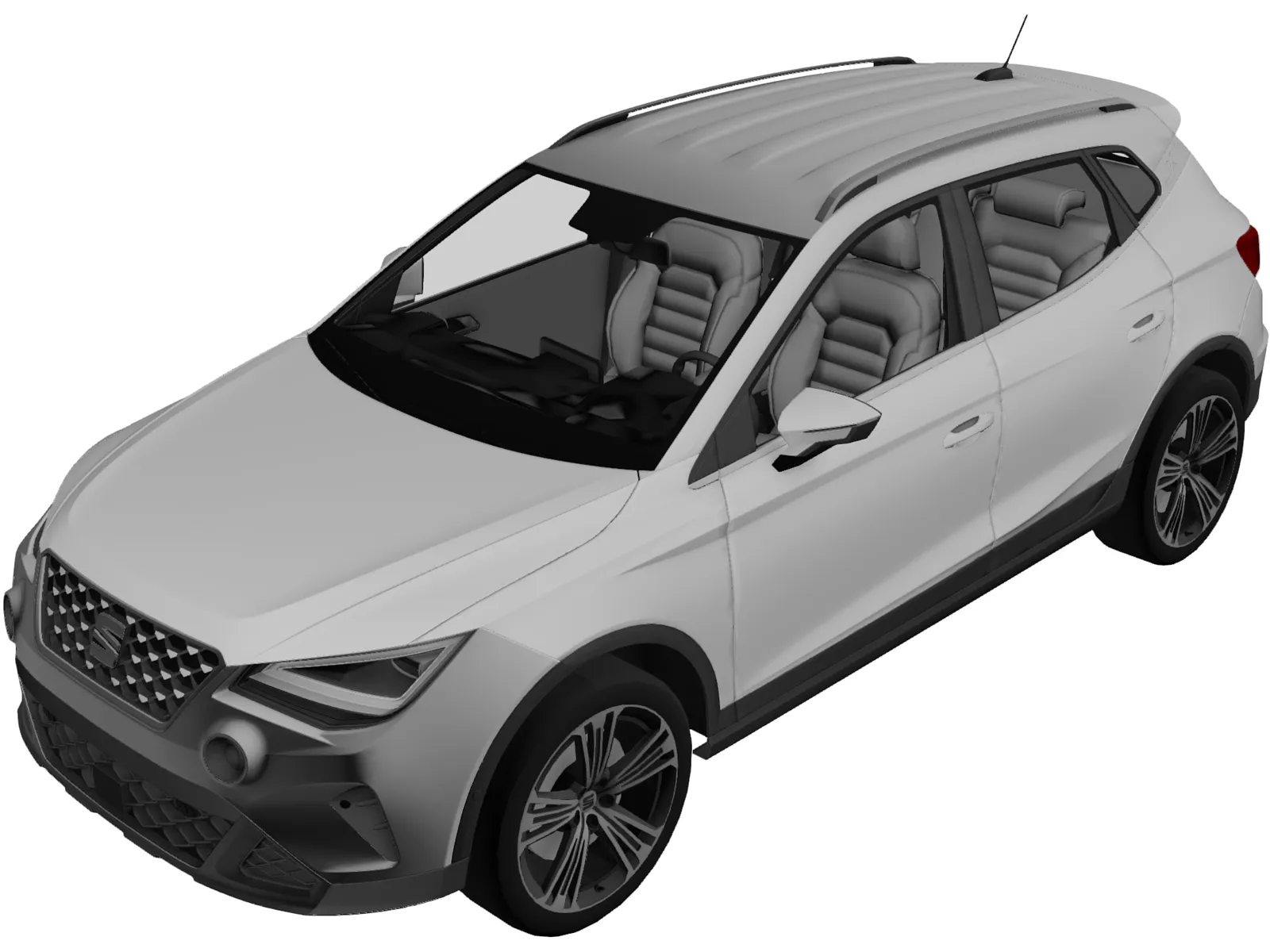 Seat Arona (2022) 3D Model main preview