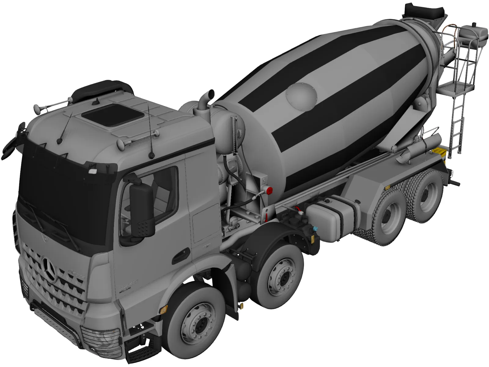 Mercedes-Benz Arocs 3D Model main preview