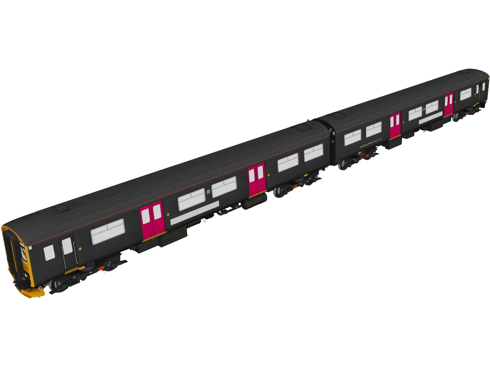 British Rail Class 150 Sprinter (1984) 3D Model main preview