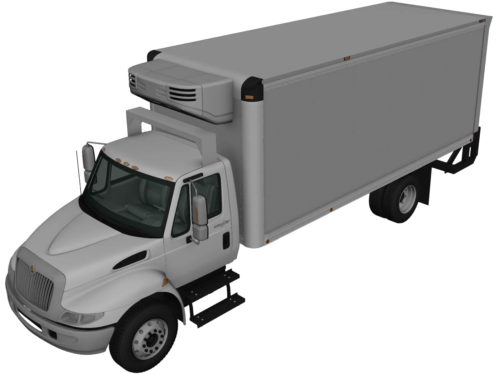 International Durastar Box Truck (2002) 3D Model main preview