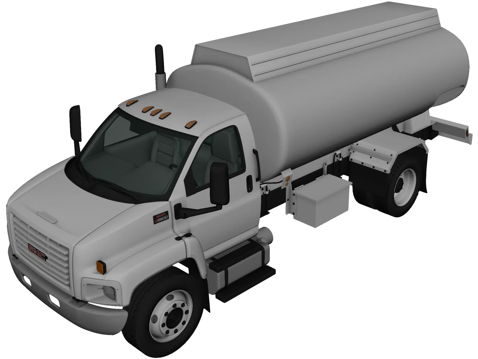 GMC Topkick C8500 Regular Cab Tanker Truck (2004) 3D Model main preview