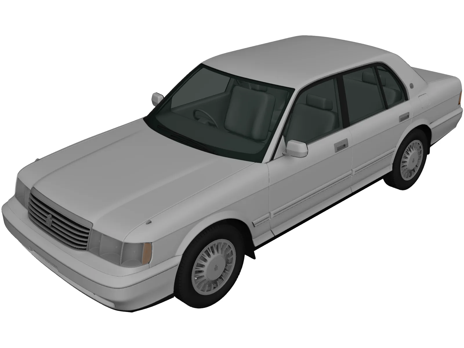 Toyota Crown (1991) 3D Model main preview
