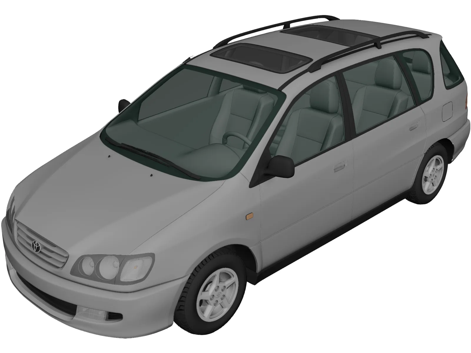 Toyota Picnic (1996) 3D Model main preview